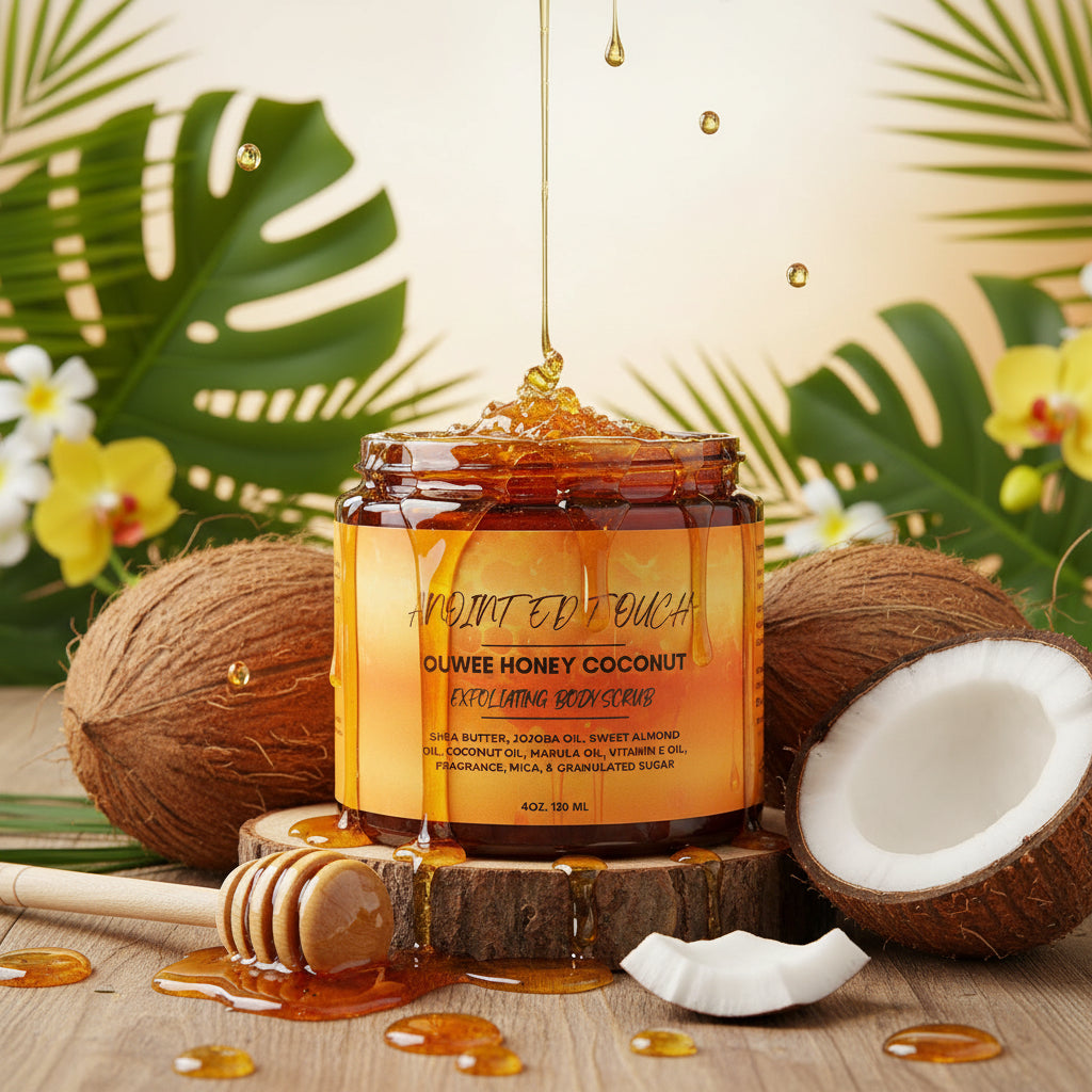 šÆš„„ Ouwee Honey Coconut Exfoliating Body Scrub