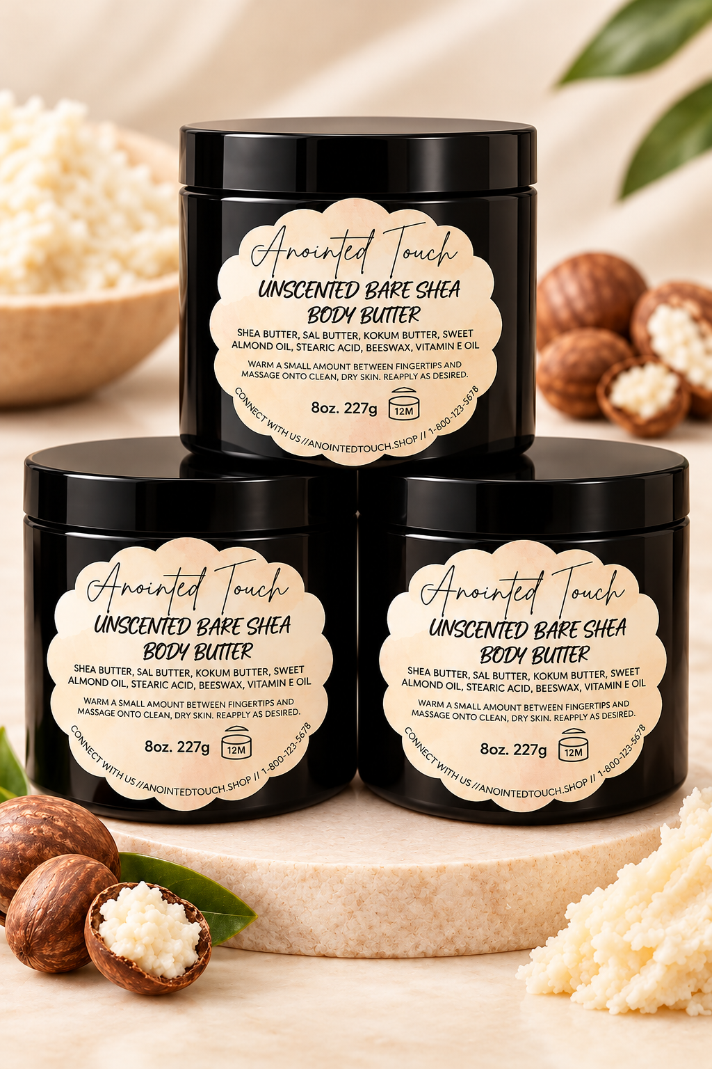 🤍Unscented Bare Shea Butter