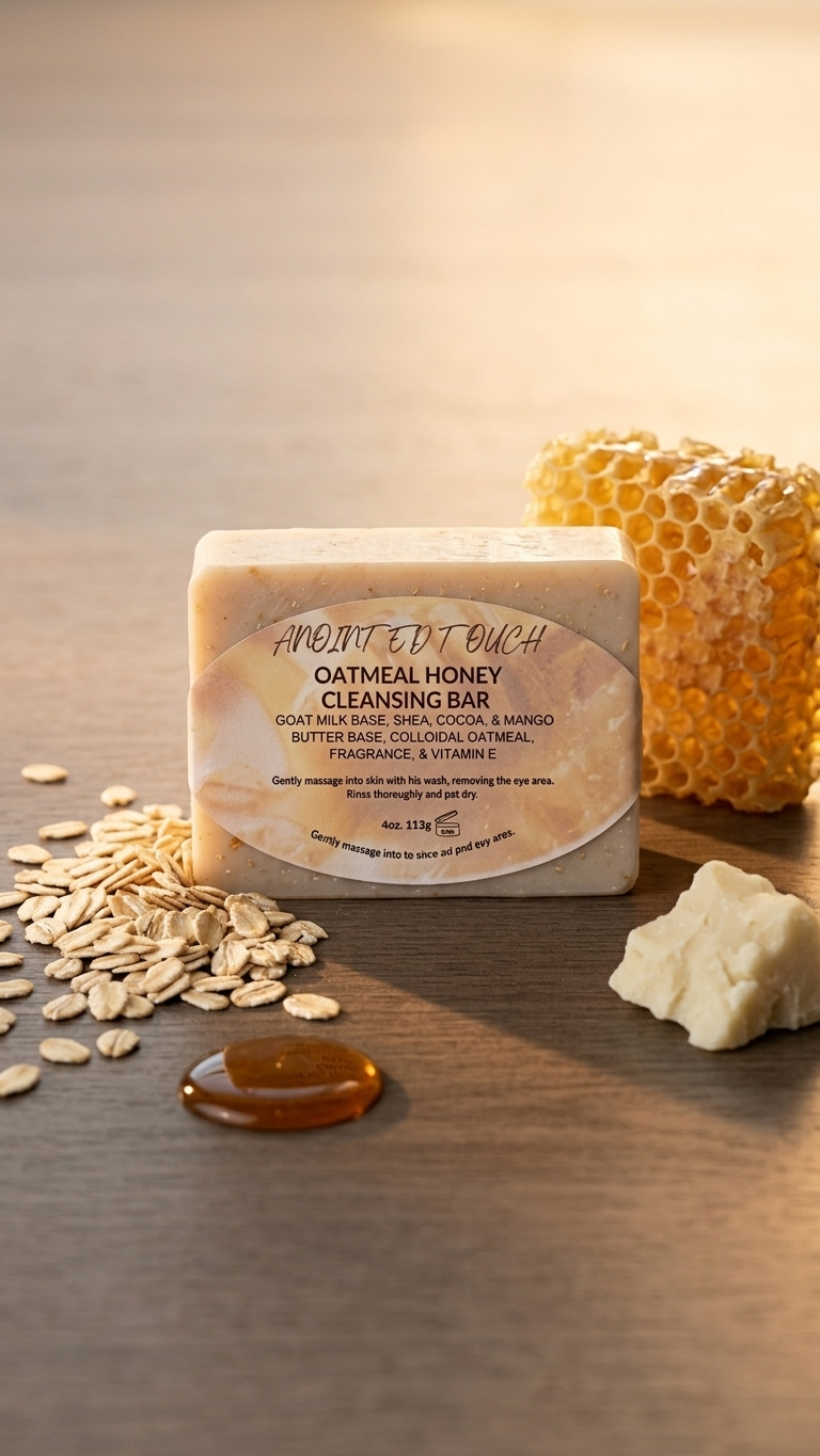 🍯 Oatmeal & Honey Moisturizing Bar