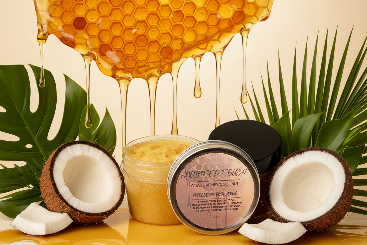 🍯🥥 Ouwee Honey Coconut Exfoliating Body Scrub