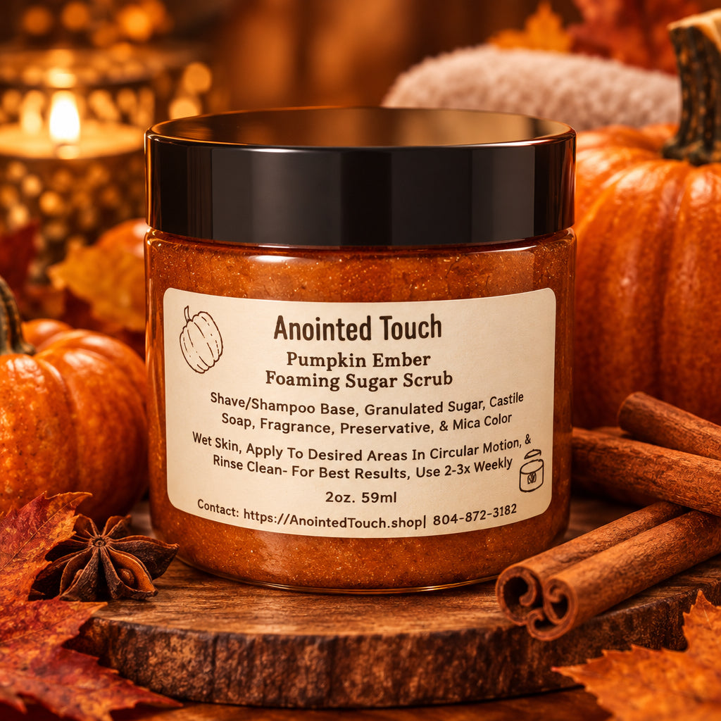 🎃🔥 Pumpkin Ember Whipped Sugar Scrub
