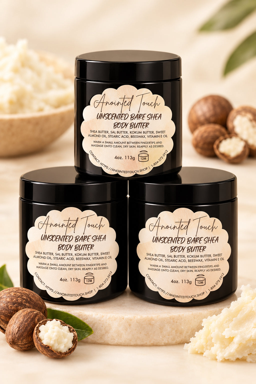 🤍Unscented Bare Shea Butter