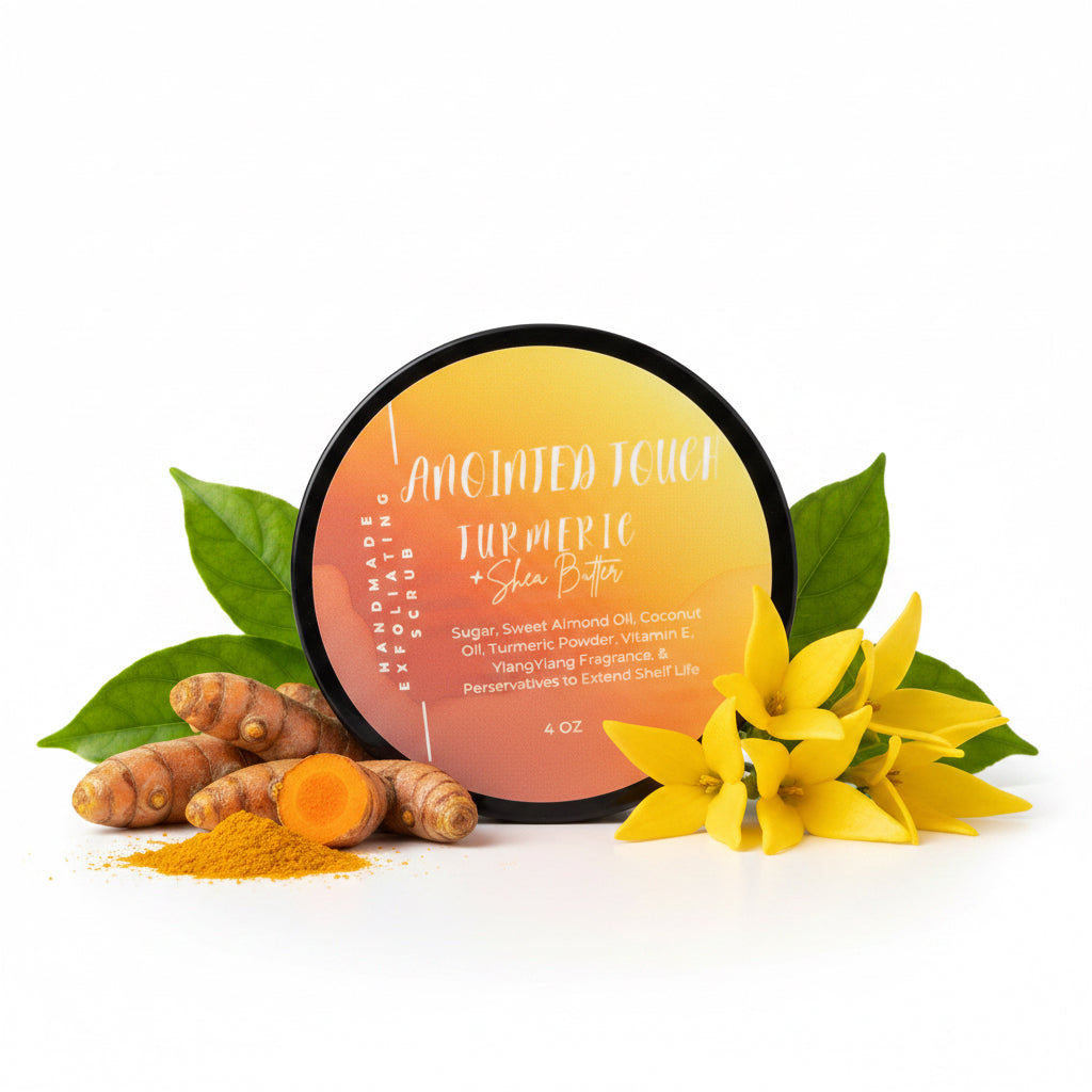 ⭐Golden Glow Turmeric & Shea Butter Exfoliating Scrub