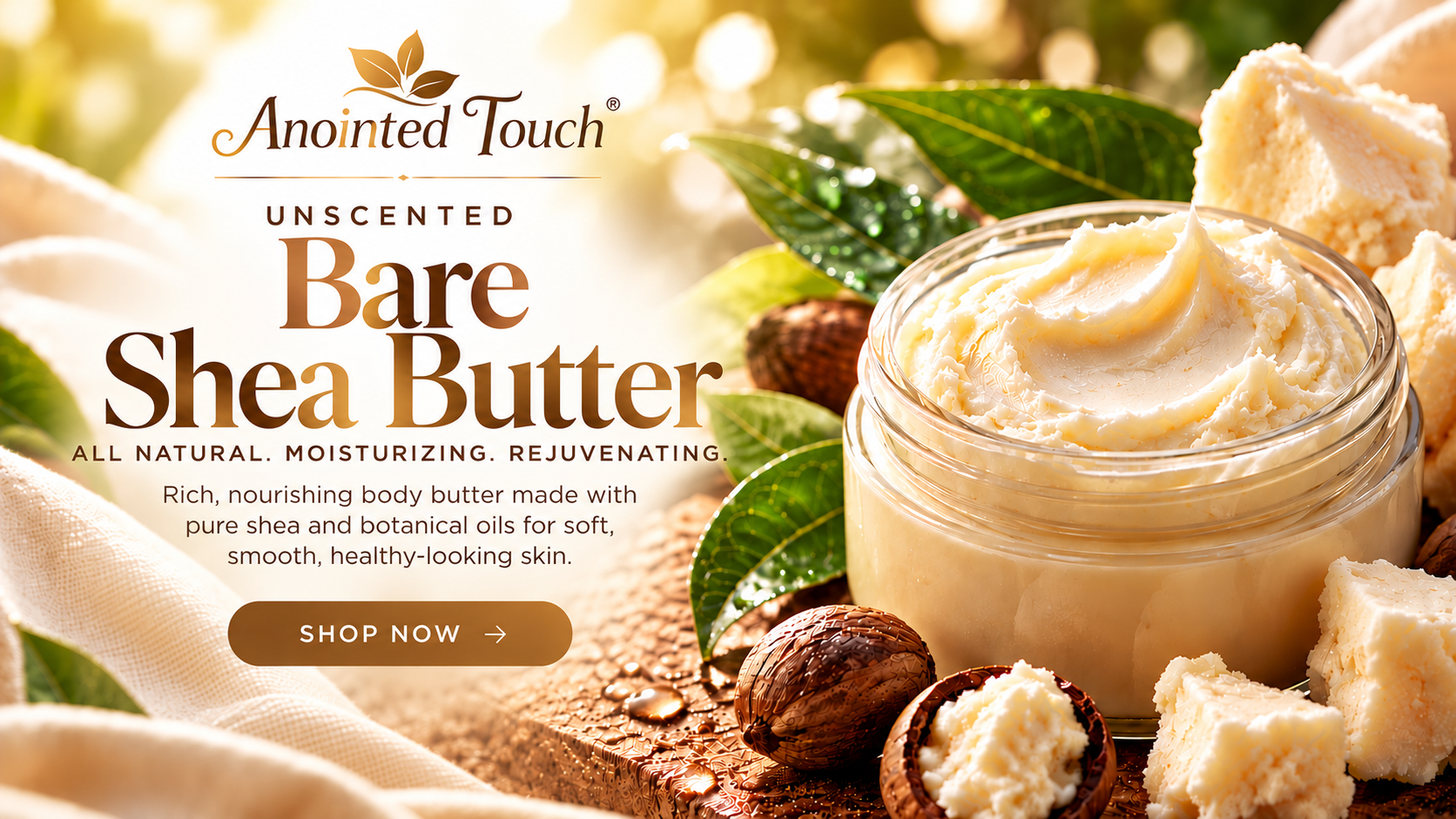 🤍Unscented Bare Shea Butter