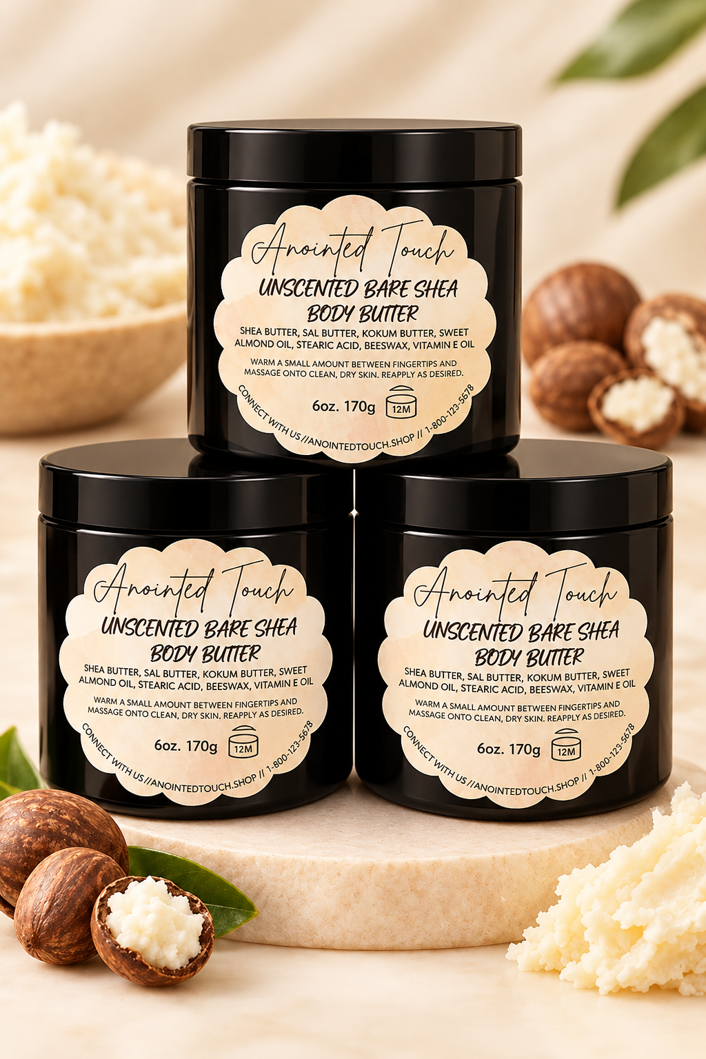 🤍Unscented Bare Shea Butter