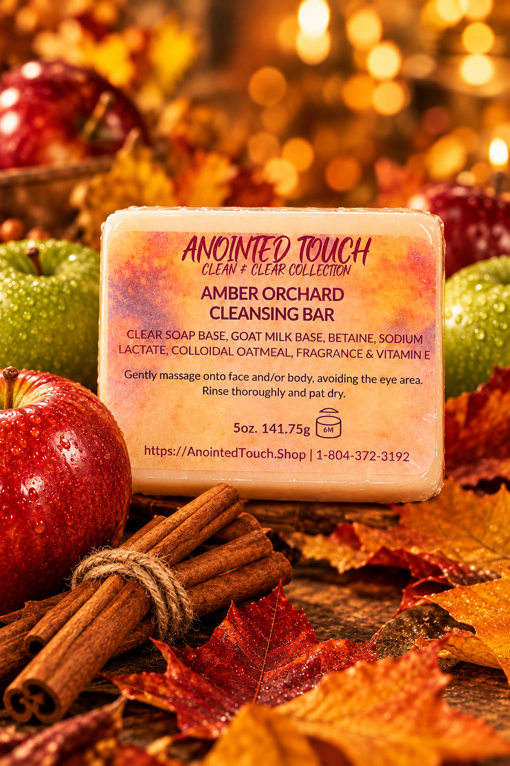 🧼🍎🍂 Amber Orchard Cleansing Bar