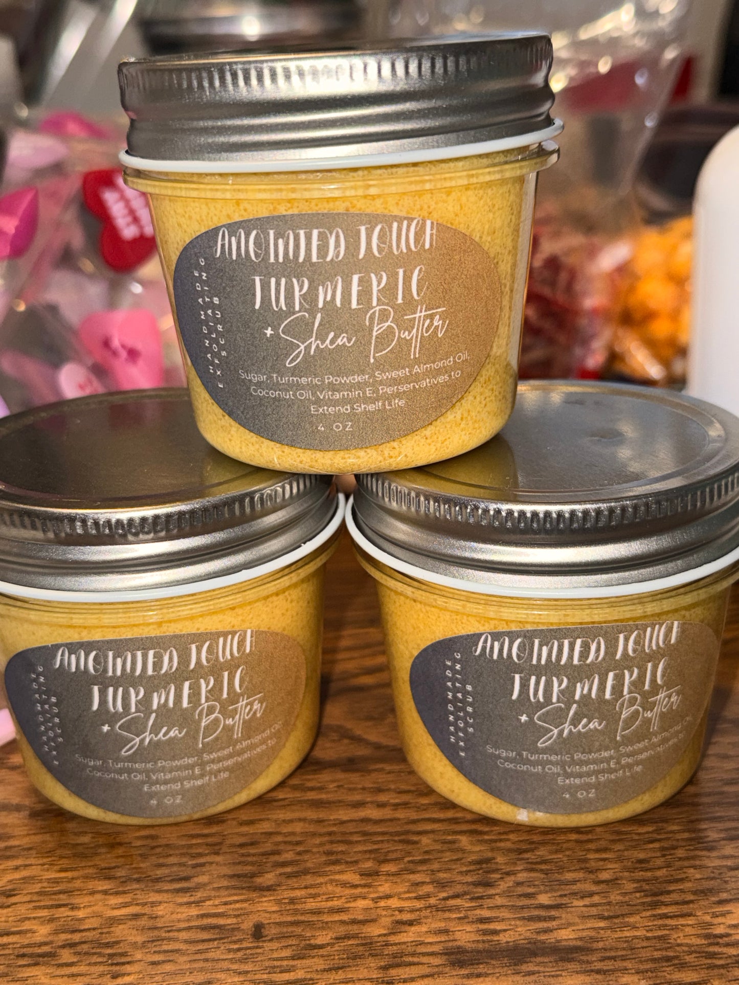 ⭐Golden Glow Turmeric & Shea Butter Exfoliating Scrub
