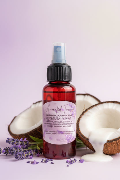 ✨🥥 Lavender Coconut Creme’ Moisturizing Body Oil