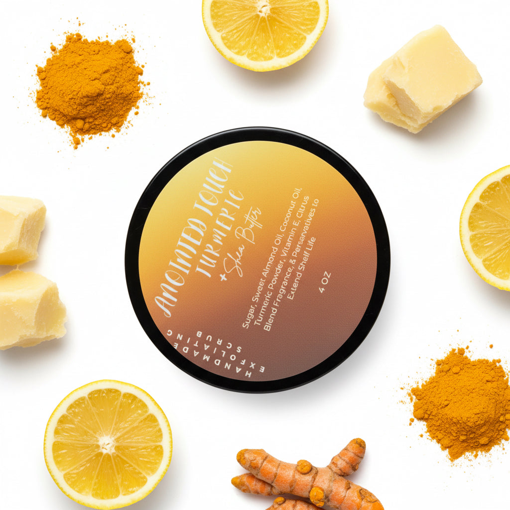 ⭐Golden Glow Turmeric & Shea Butter Exfoliating Scrub