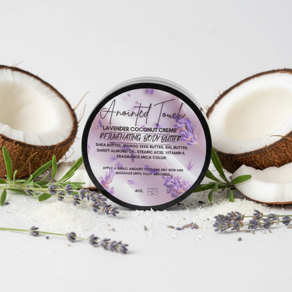 💜 🪻 Lavender Coconut Creme’ Rejuvenating Body Butter