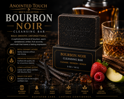 🧼🥃 BOURBON NOIR MOISTURIZING BAR 🥃🧼